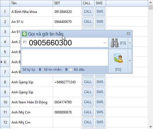 Quản lý danh bạ điện thoại với phần mềm SMS Marketing