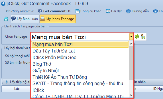 Phần mềm quản lý inbox fanpage