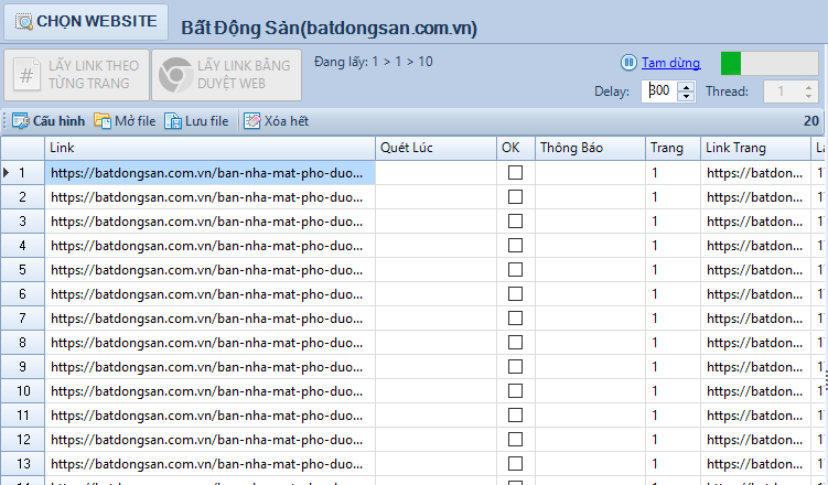 Phần mềm Scan web Pro