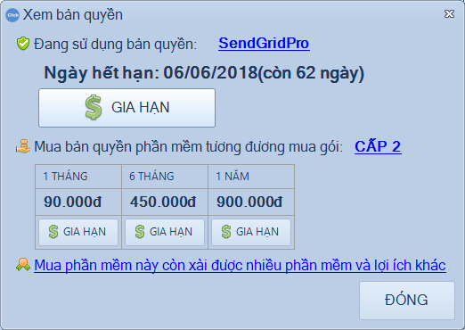 Phần mềm SendGrid Pro