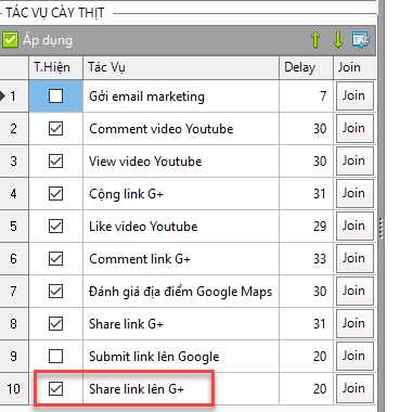 Phần mềm seo G+