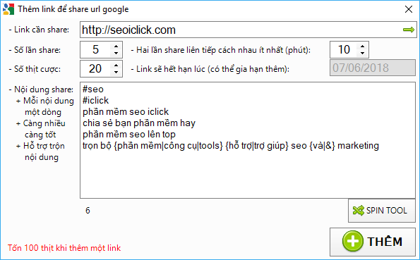 Phần mềm seo G+