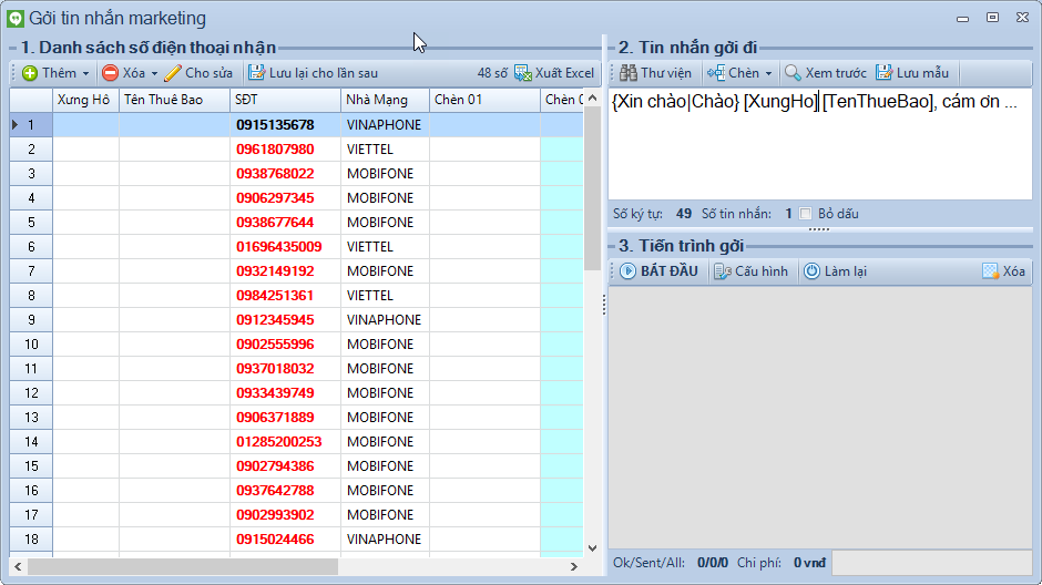 Phần mềm SMS Marketing iClick