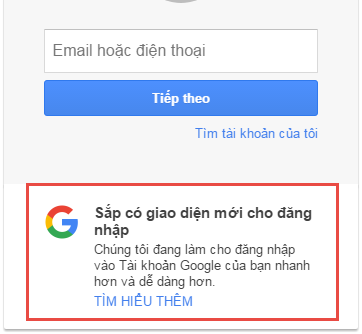 Google sắp có giao diện login mới và điều này có thể ảnh hưởng tới một số công cụ iClick