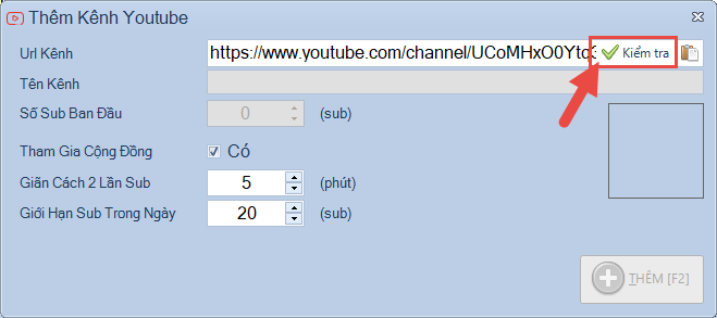 Hướng dẫn thêm Kênh Youtube