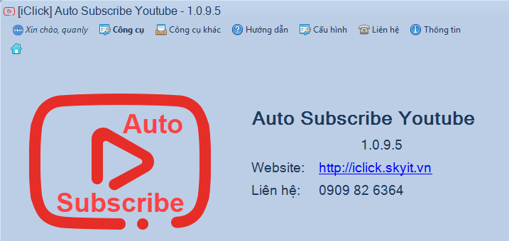 Phần mềm tăng lượt đăng ký kênh Auto Subscribe Youtube
