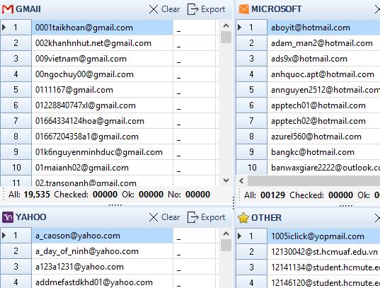 Phần mềm verify Email iClick