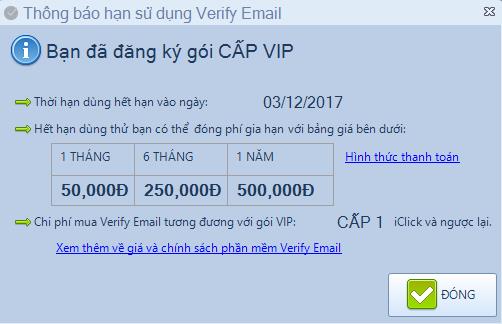 Phần mềm verify Email iClick