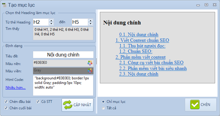phần mềm viết content website