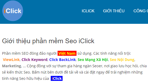 Phần mềm seo Việt Nam