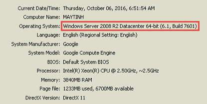 Mở iClick bị lỗi trên VPS cài Windows Server 2008
