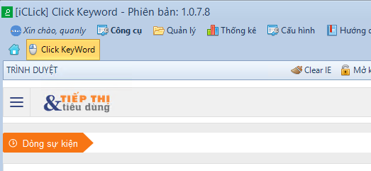 Cập nhật ClickKeyword phiên bản 1.0.7.8