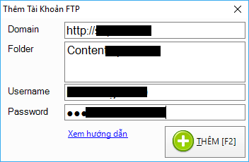 Hướng dẫn khai báo và quản lý tài khoản FTP để upload ảnh lên Server trong iClick Editor