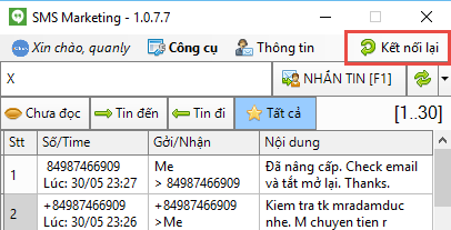 Update SMS Marketing iClick 1.0.7.7