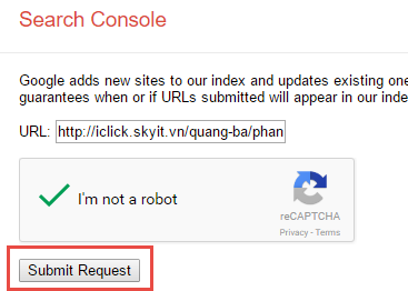 Hướng dẫn Submit URL (Link) lên Google để được index
