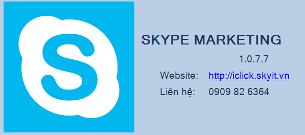 Phần mềm quảng cáo Skype - Skype Marketing iClick 2016