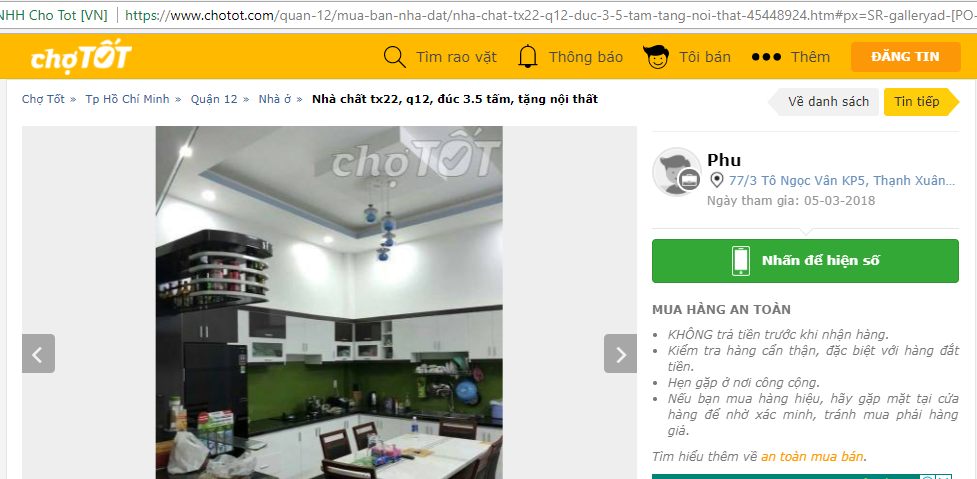 Quét tin rao bất động sản