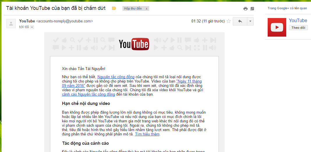 Số lượt đăng ký kênh Youtube bị giảm