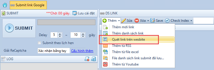Submit article post trên Linkedin