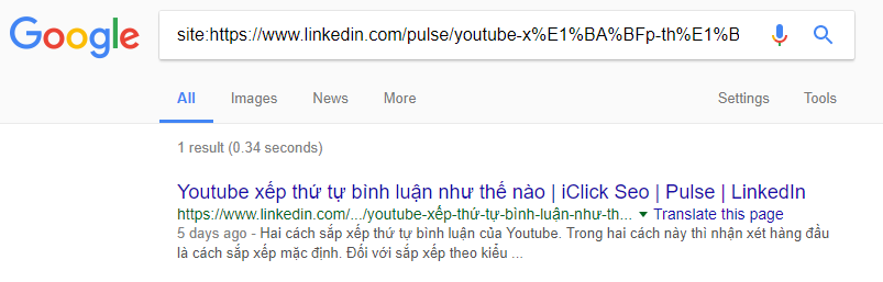 Submit article post trên Linkedin