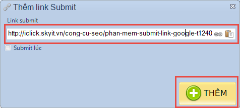 Submit link bài viết lên Google