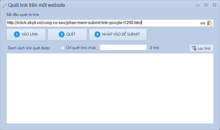 Submit link bài viết lên Google