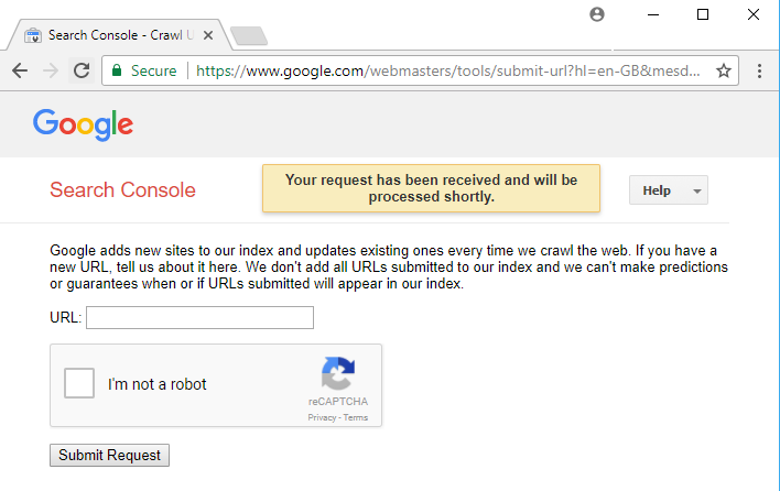 Submit link bài viết lên Google