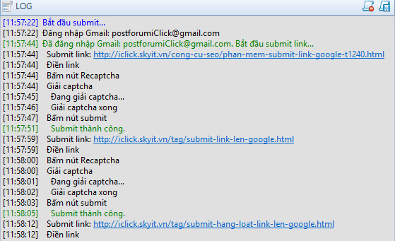 Submit link bài viết lên Google