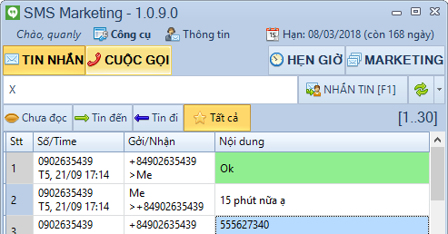 Tăng cấp độ SMS Marketing lên VIP 2