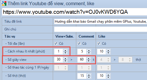 Tăng sub youtube
