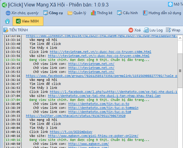 Tăng traffic social network