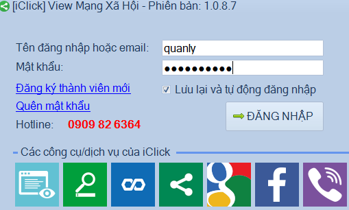 Tăng view mạng xã hội iClick