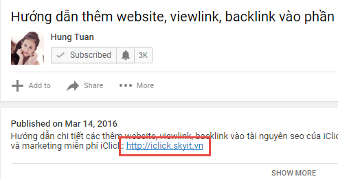 Tăng view mạng xã hội iClick