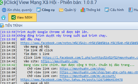 tăng view từ MXH iClick