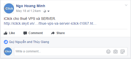 tăng view từ MXH iClick