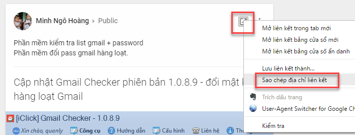 tăng view từ MXH iClick