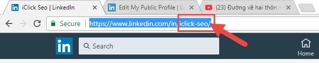 Thiết lập URL LinkedIn thân thiện