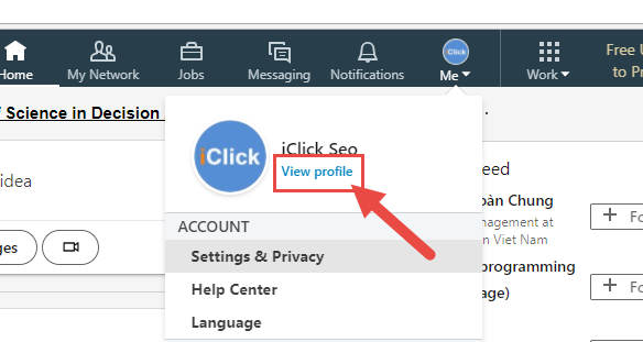 Thiết lập URL LinkedIn thân thiện