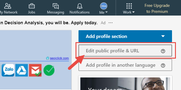 Thiết lập URL LinkedIn thân thiện