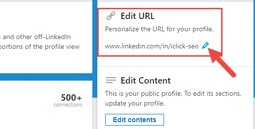 Tùy chỉnh URL Profile LinkedIn
