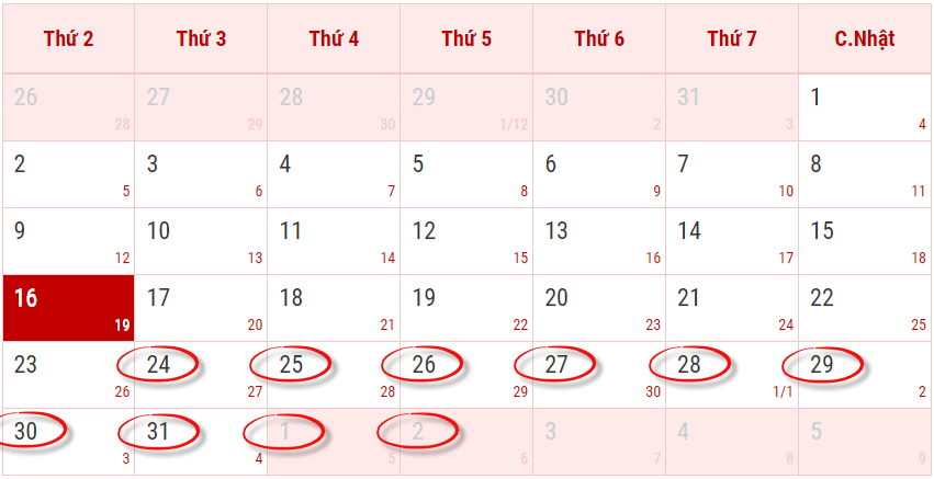 iClick thông báo lịch nghỉ lễ và hỗ trợ Tết Đinh Dậu 2017