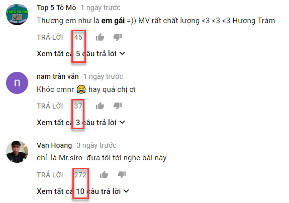 Thuật toán sắp xếp thứ tự bình luận video Youtube