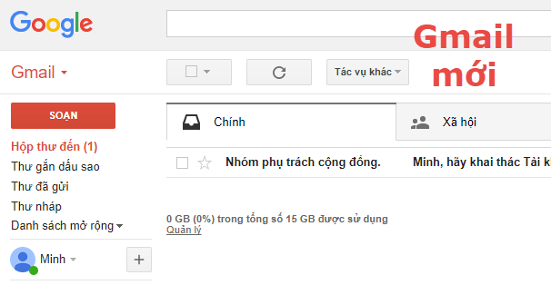 Tạo Gmail mới gửi Marketing