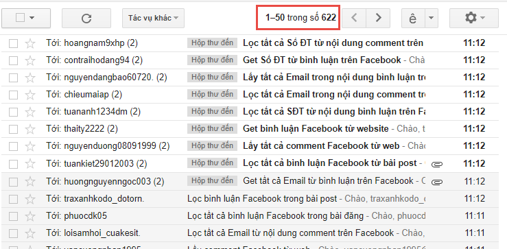 Tạo Gmail mới gửi Marketing