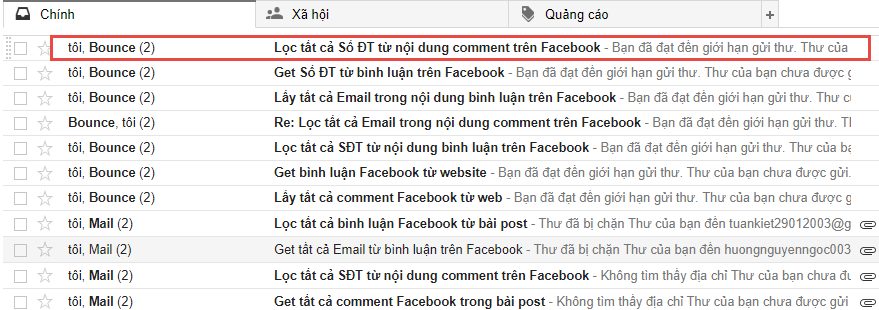 Tạo Gmail mới gửi Marketing