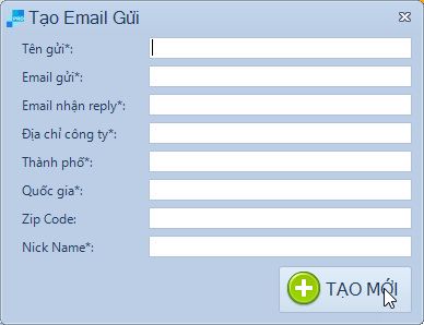 Tạo tài khoản gửi của SendGrid