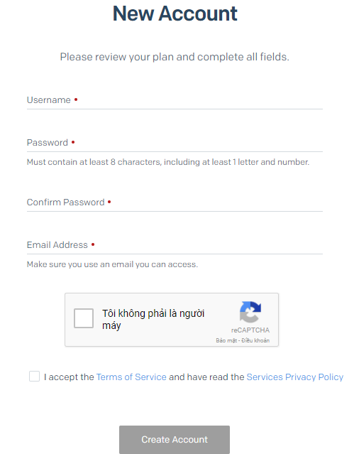 Tạo tài khoản Sendgrid