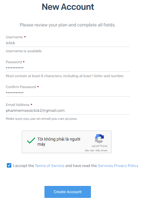 Tạo tài khoản Sendgrid