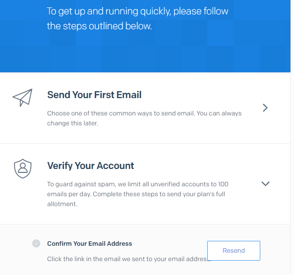 Tạo tài khoản Sendgrid
