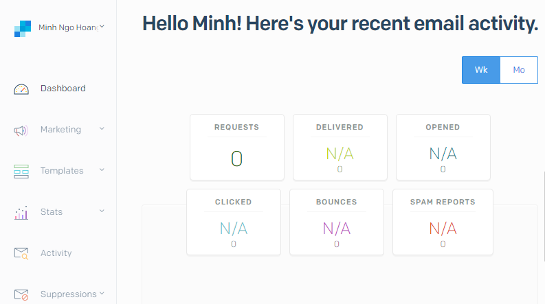 Tạo tài khoản Sendgrid